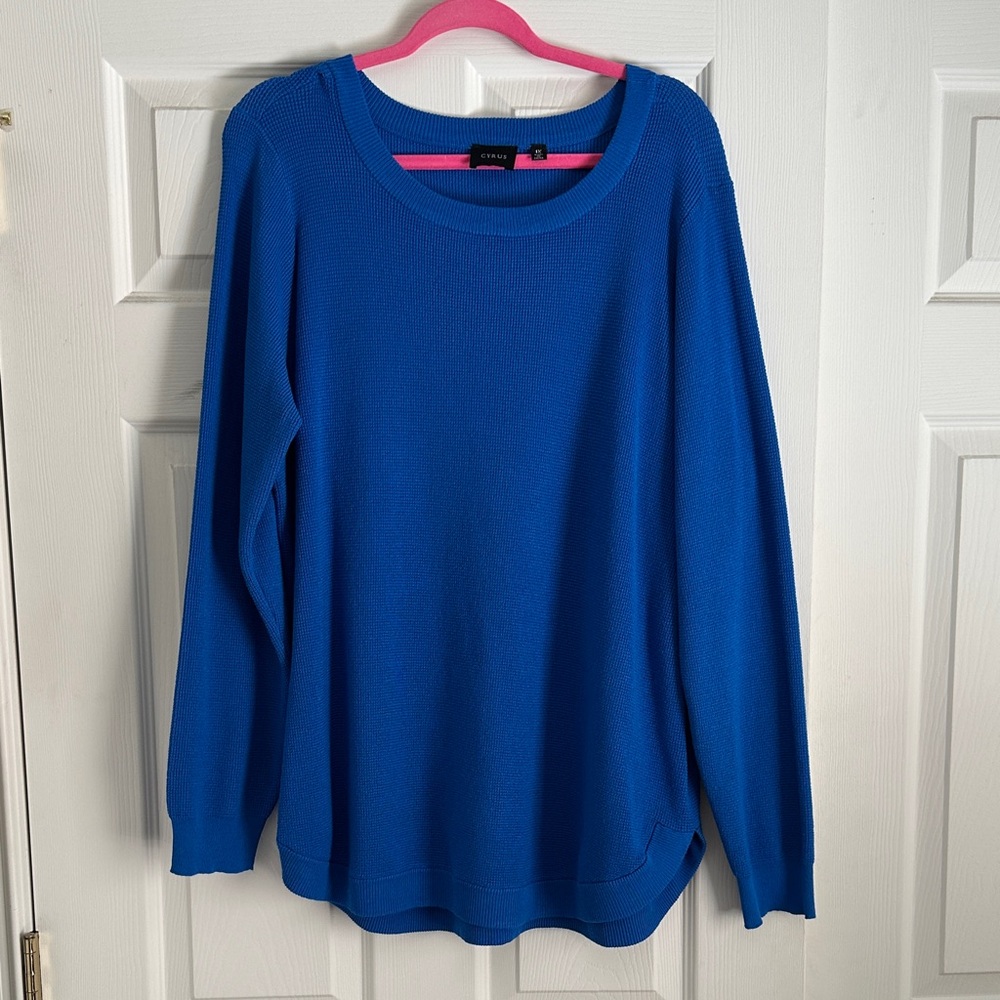 Blue light weight knit sweater